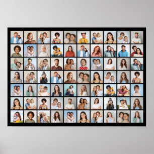 Erstellen Sie Ihre eigene 70-Foto-Collage Poster