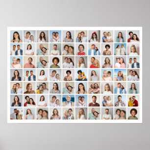 Erstellen Sie Ihre eigene 70-Foto-Collage Poster