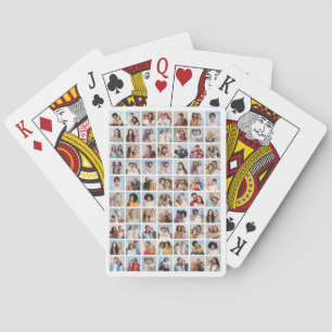 Erstellen Sie Ihre eigene 70-Foto-Collage Spielkarten