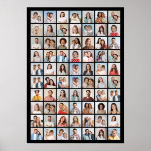Erstellen Sie Ihre eigene 70 FotoCollage Poster