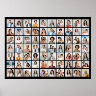 Erstellen Sie Ihre eigene 70 FotoCollage Poster