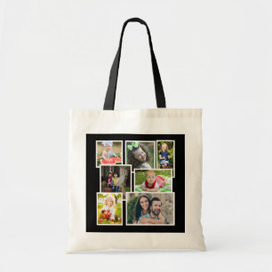 Erstellen Sie Ihre eigene 7 Familienfoto-Collage S Tragetasche
