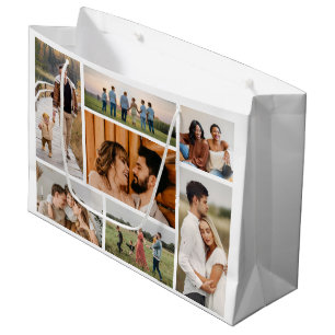 Erstellen Sie Ihre eigene 7-Foto-Collage Große Geschenktüte