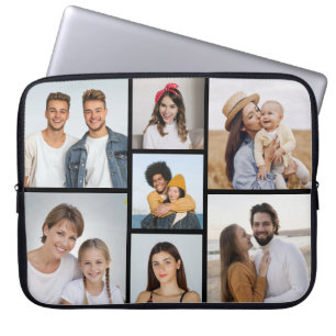 Erstellen Sie Ihre eigene 7-Foto-Collage Laptopschutzhülle