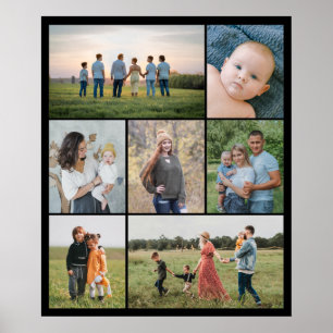 Erstellen Sie Ihre eigene 7-Foto-Collage Poster