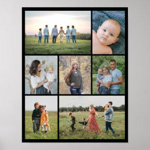 Erstellen Sie Ihre eigene 7-Foto-Collage Poster