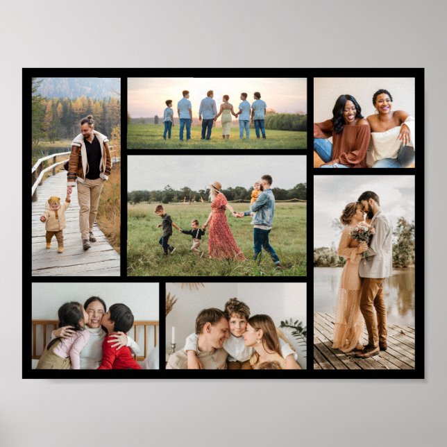 Erstellen Sie Ihre eigene 7-Foto-Collage Poster (Vorne)
