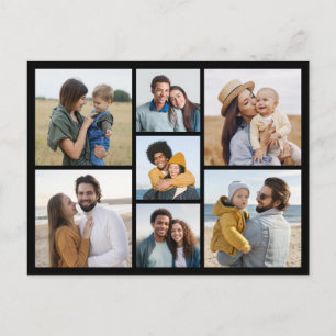Erstellen Sie Ihre eigene 7-Foto-Collage Postkarte