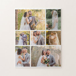 Erstellen Sie Ihre eigene 7-Foto-Hochzeitskollekti Puzzle