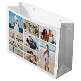 Erstellen Sie Ihre eigene 7 FotoCollage Große Geschenktüte