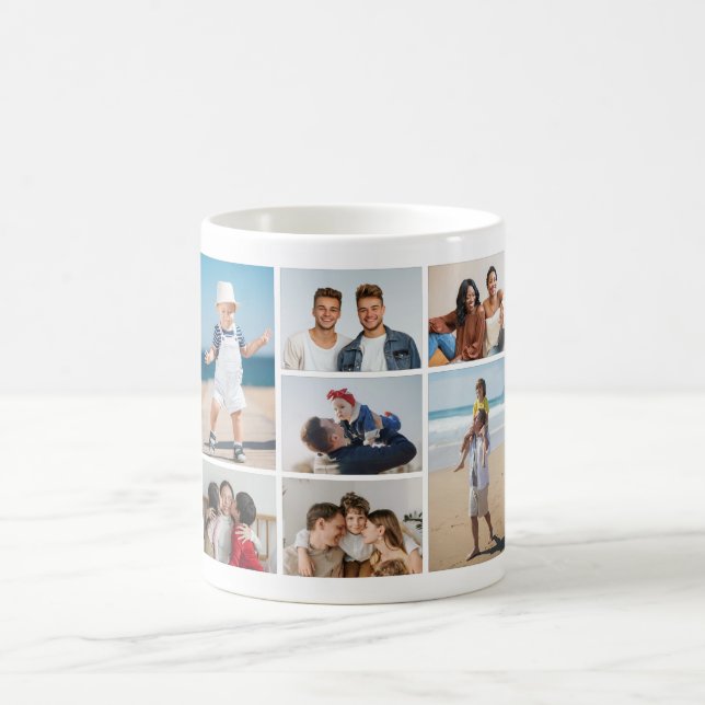 Erstellen Sie Ihre eigene 7 FotoCollage Kaffeetasse (Mittel)