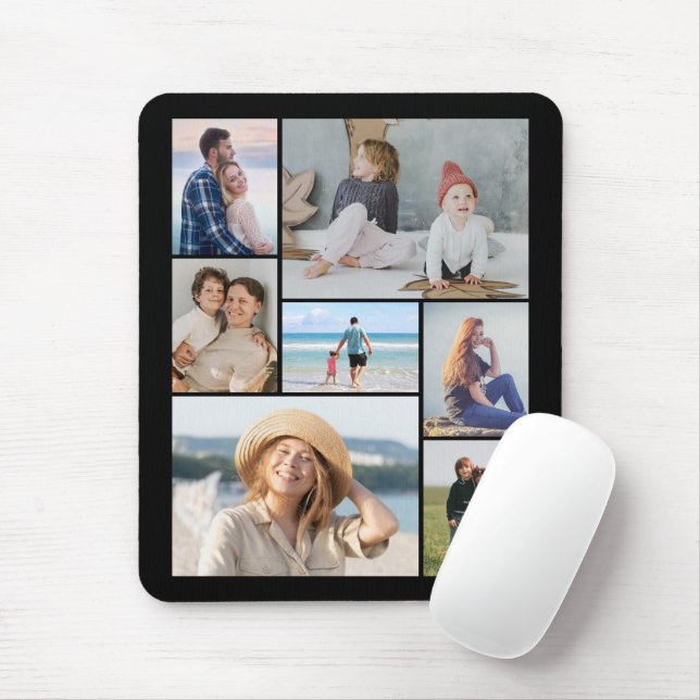Erstellen Sie Ihre eigene 7 FotoCollage Mousepad (Mit Mouse)