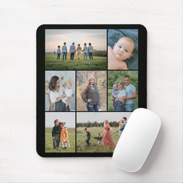 Erstellen Sie Ihre eigene 7 FotoCollage Mousepad (Mit Mouse)