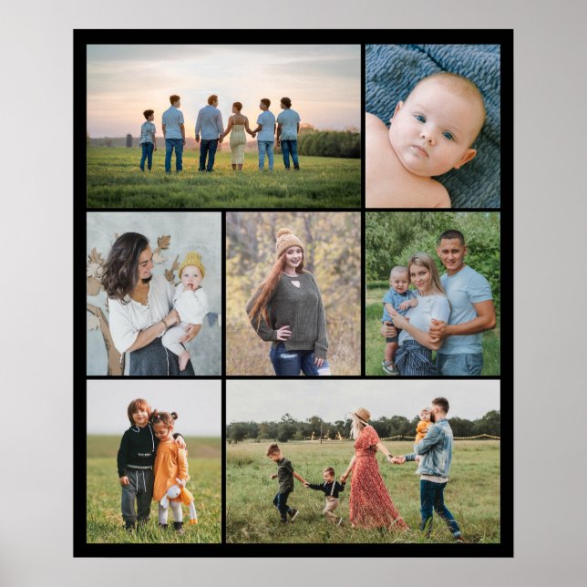 Erstellen Sie Ihre eigene 7 FotoCollage Poster (Vorne)