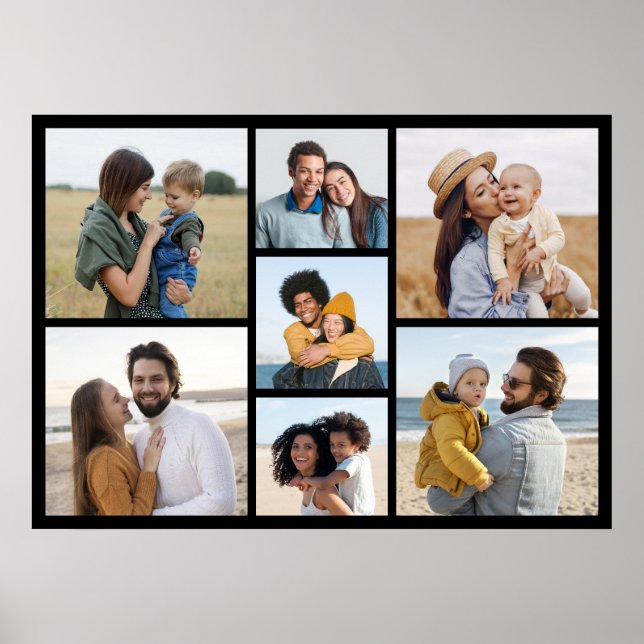 Erstellen Sie Ihre eigene 7 FotoCollage Poster (Vorne)