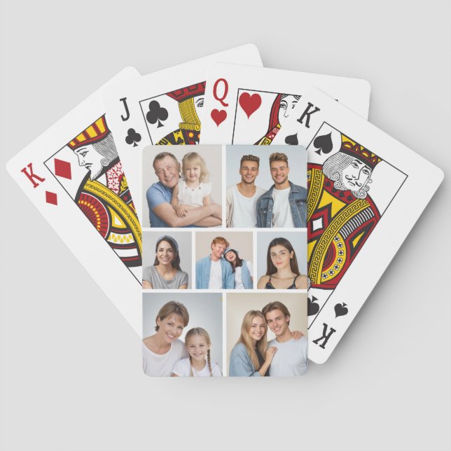 Erstellen Sie Ihre eigene 7 FotoCollage Spielkarten (Rückseite)