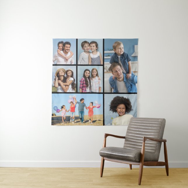 Erstellen Sie Ihre eigene 7 FotoCollage Wandteppich (Beispiel)