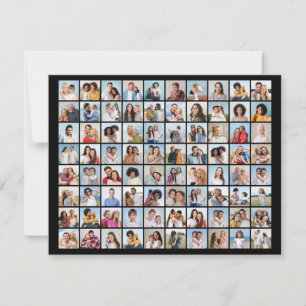 Erstellen Sie Ihre eigene 80-Foto-Collage, editier Mitteilungskarte