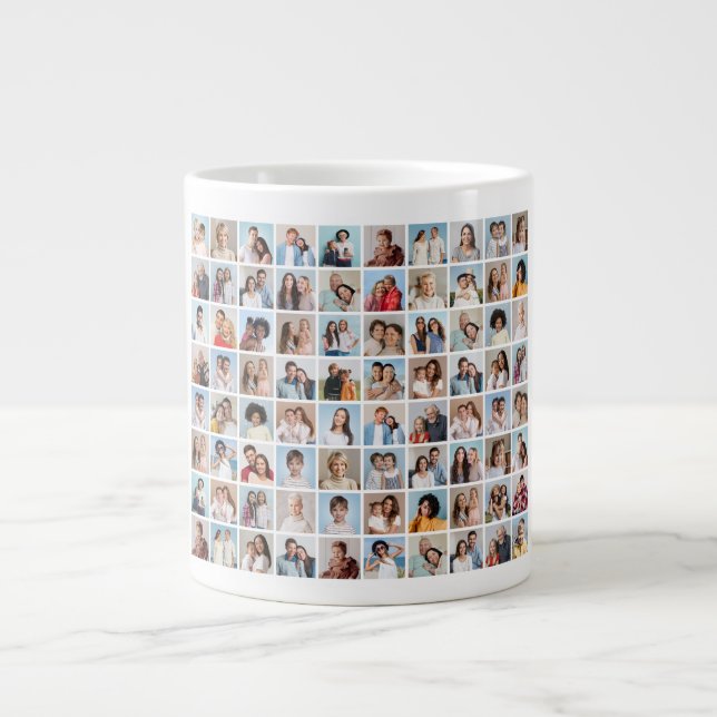 Erstellen Sie Ihre eigene 80-FotoCollage Jumbo-Tasse (Vorderseite)