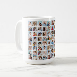 Erstellen Sie Ihre eigene 80-FotoCollage Kaffeetasse