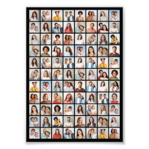 Erstellen Sie Ihre eigene 88-Foto-Collage-Fotoverg Fotodruck