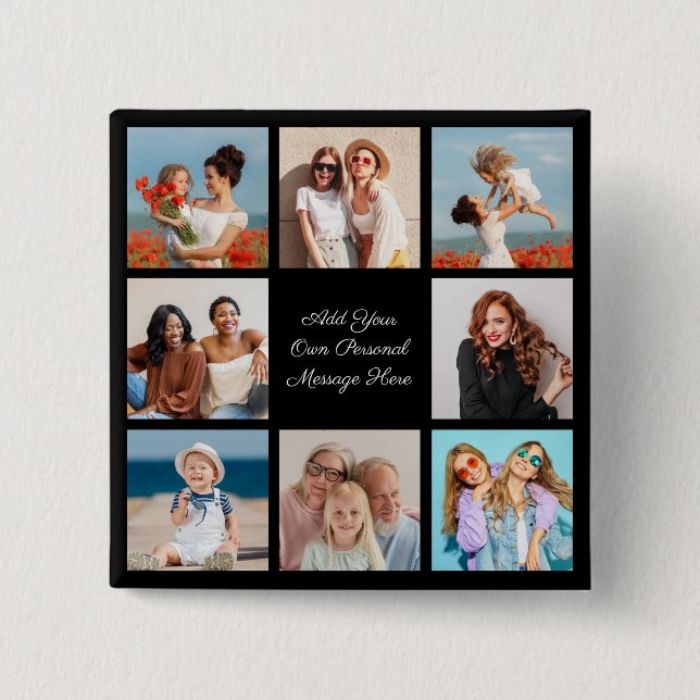 Erstellen Sie Ihre eigene 8-Foto-Collage Hinzufüge Button (Vorderseite)