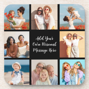 Erstellen Sie Ihre eigene 8-Foto-Collage Hinzufüge Getränkeuntersetzer