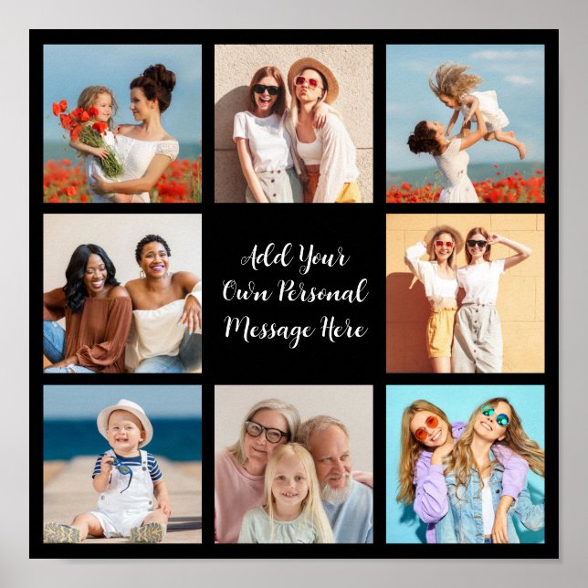 Erstellen Sie Ihre eigene 8-Foto-Collage Hinzufüge Poster (Vorne)