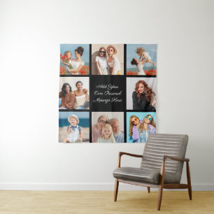 Erstellen Sie Ihre eigene 8-Foto-Collage Hinzufüge Wandteppich