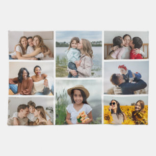 Erstellen Sie Ihre eigene 8 FotoCollage Geschirrtuch