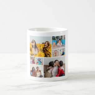 Erstellen Sie Ihre eigene 8 FotoCollage Kaffeetasse