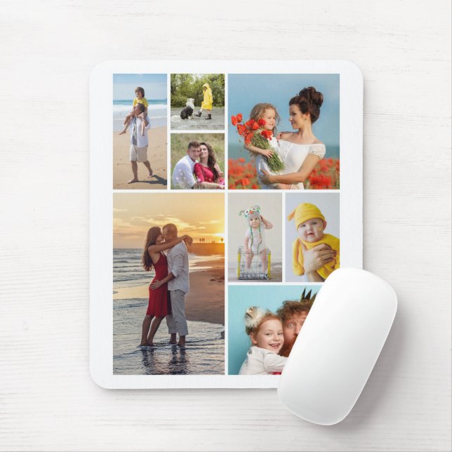 Erstellen Sie Ihre eigene 8 FotoCollage Mousepad (Mit Mouse)