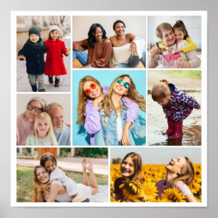 Erstellen Sie Ihre eigene 8 FotoCollage Poster