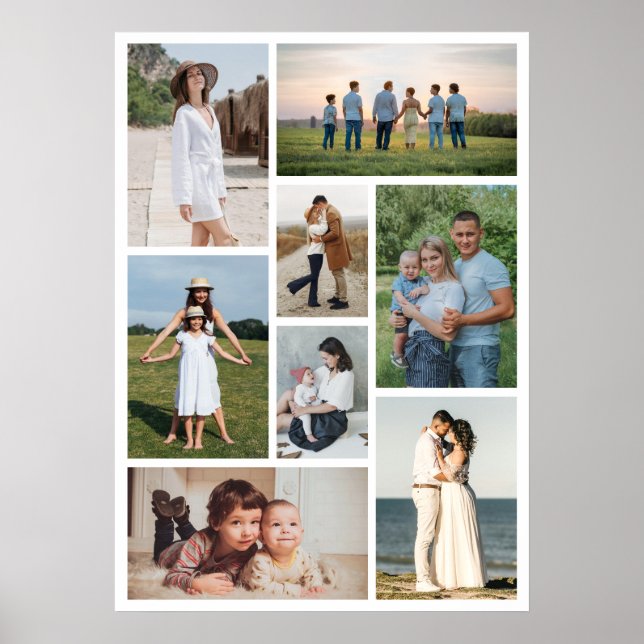 Erstellen Sie Ihre eigene 8 FotoCollage Poster (Vorne)