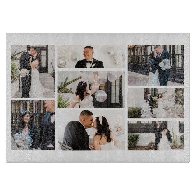 Erstellen Sie Ihre eigene 8 FotoCollage Schneidebrett (Vorderseite)