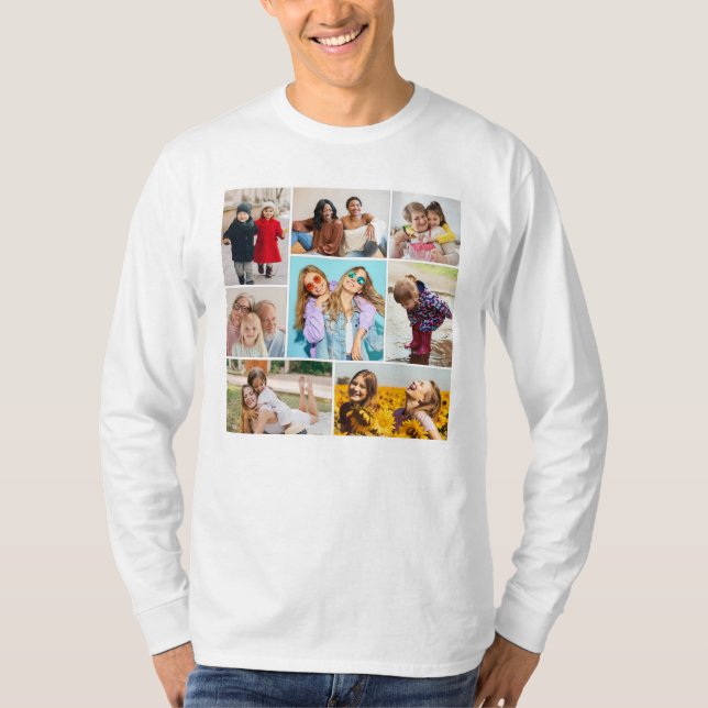 Erstellen Sie Ihre eigene 8 FotoCollage T-Shirt (Vorderseite)