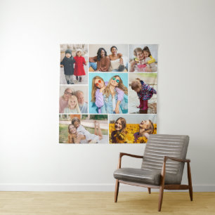Erstellen Sie Ihre eigene 8 FotoCollage Wandteppich