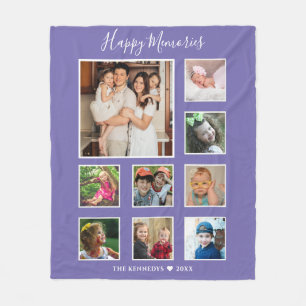 Erstellen Sie Ihre eigene 9 FamilienfotoCollage Li Fleecedecke