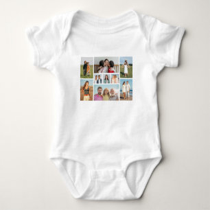 Erstellen Sie Ihre eigene 9-Foto-Collage Baby Strampler