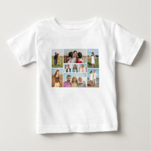 Erstellen Sie Ihre eigene 9-Foto-Collage Baby T-shirt