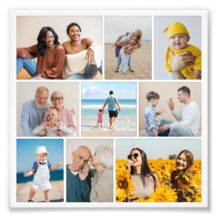 Erstellen Sie Ihre eigene 9-Foto-Collage-Fotovergr Fotodruck