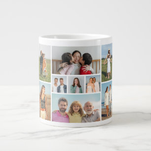 Erstellen Sie Ihre eigene 9-Foto-Collage Jumbo-Tasse