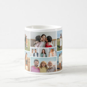 Erstellen Sie Ihre eigene 9-Foto-Collage Kaffeetasse
