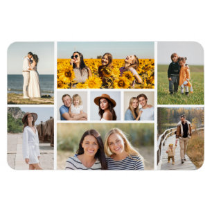Erstellen Sie Ihre eigene 9-Foto-Collage Magnet