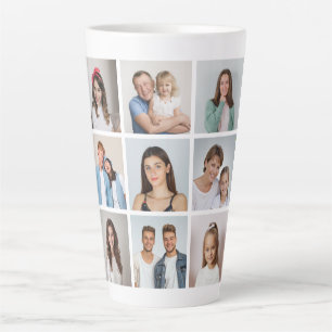 Erstellen Sie Ihre eigene 9-Foto-Collage Milchtasse