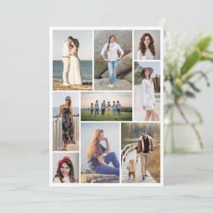 Erstellen Sie Ihre eigene 9-Foto-Collage Mitteilungskarte