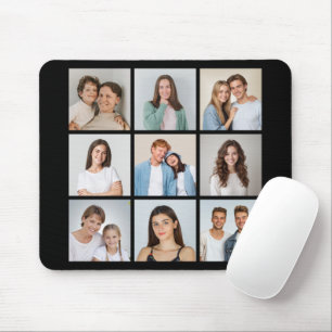 Erstellen Sie Ihre eigene 9-Foto-Collage Mousepad