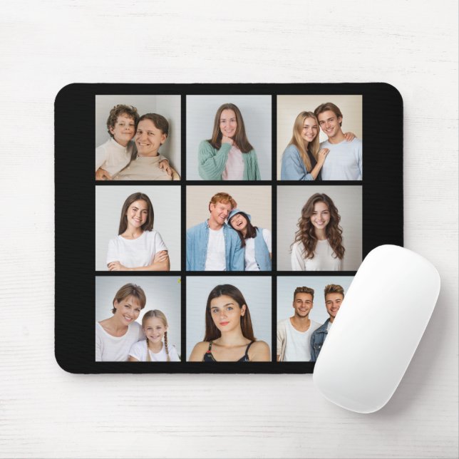 Erstellen Sie Ihre eigene 9-Foto-Collage Mousepad (Mit Mouse)