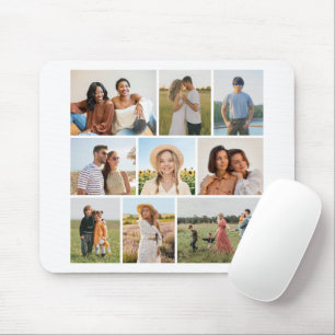 Erstellen Sie Ihre eigene 9-Foto-Collage Mousepad