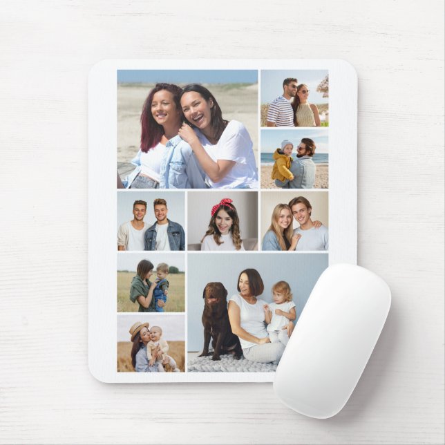 Erstellen Sie Ihre eigene 9-Foto-Collage Mousepad (Mit Mouse)